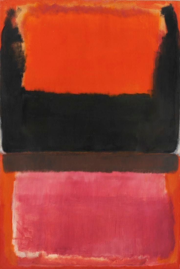 Artwork Title: No. 21 (Red, Brown, Black and Orange)