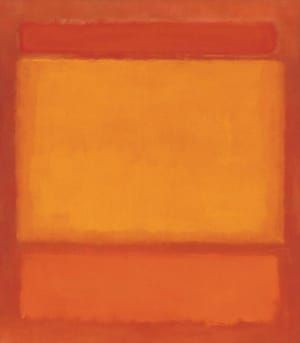 Artwork Title: Red Orange Orange on Red