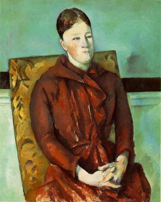 Artwork Title: Madame Cezanne Marie Hortense Fiquet In A Yellow Chair