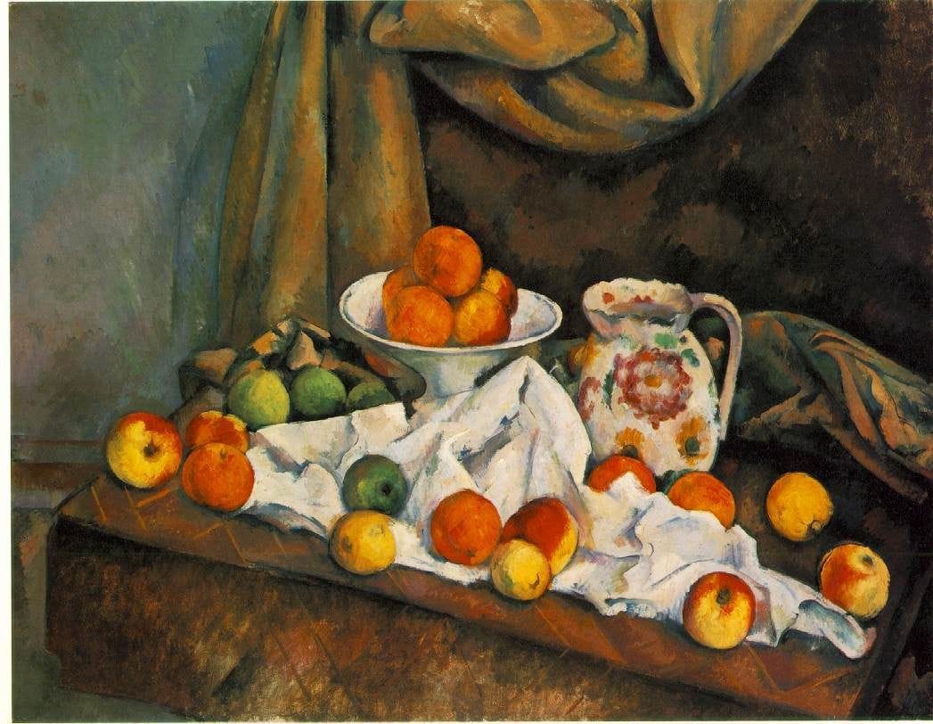 Artwork Title: Compotier, Pitcher And Fruit