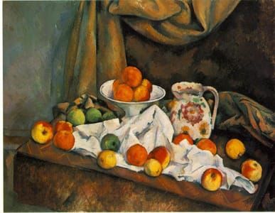 Artwork Title: Compotier, Pitcher And Fruit