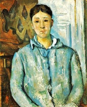 Artwork Title: Madame Cezanne Marie Hortense Fiquet In Blue