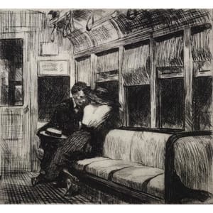 Artwork Title: Night on El Train