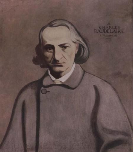 Artwork Title: Portrait of Charles Baudelaire
