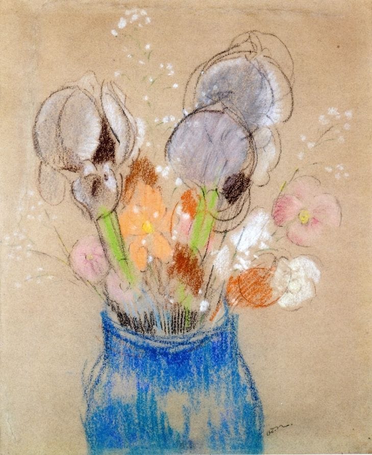 Artwork Title: Bouquet of Flowers, Irises