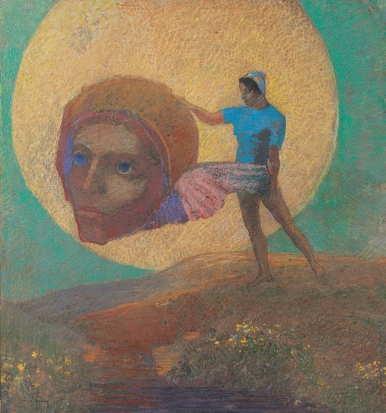 Artwork Title: Figure portant une tête ailée (La chute d’lcare) (Figure carrying a winged head (The fall of Icaru