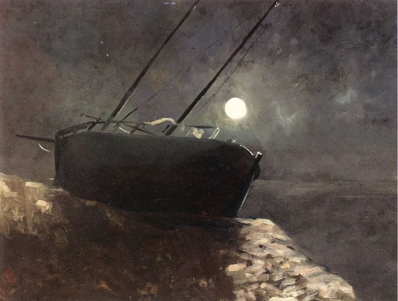 Artwork Title: Boat In The Moonlight