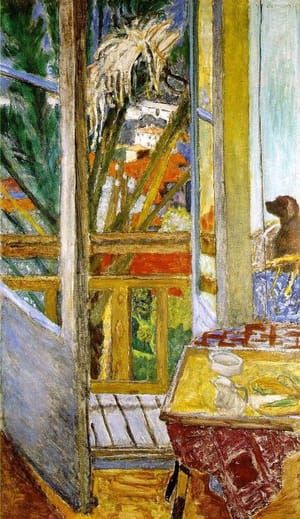Artwork Title: French Window with Dog