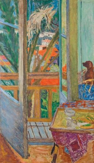 Artwork Title: French Window with Dog
