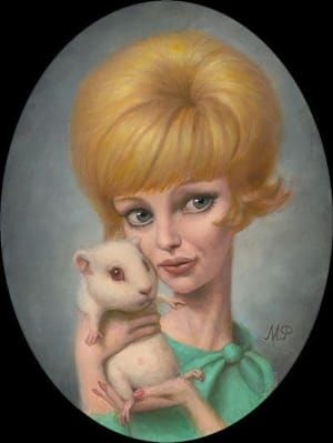 Artwork Title: Girl With A Guinea Pig