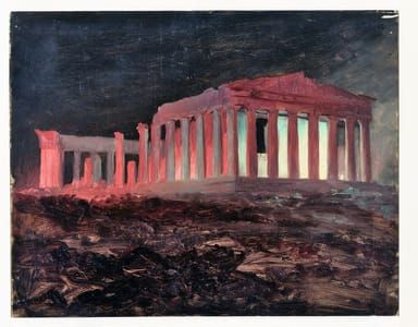 Artwork Title: Parthenon at Night, Athens