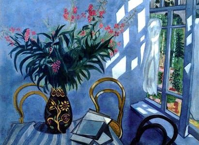 Artwork Title: Interior With Flowers