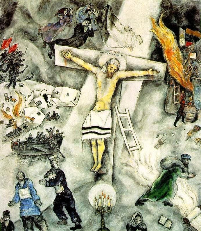 Artwork Title: White Crucifixion