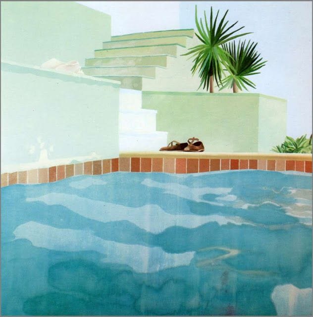 David Hockney - Pool Steps, Le Nid Due, 1971