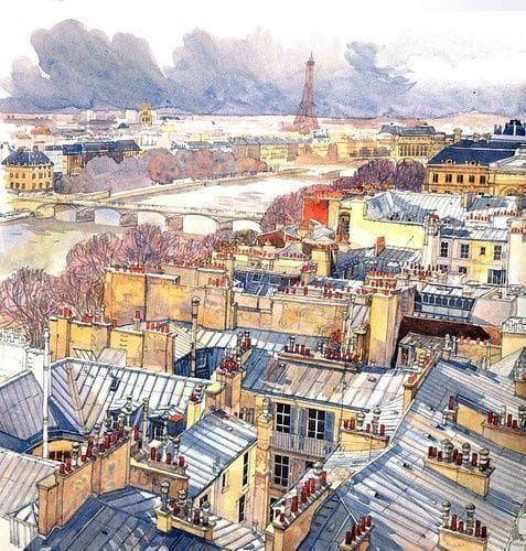 Artwork Title: Rooftops Of Paris