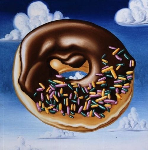 Artwork Title: Chocolate Donut with Sprinkles on a Lovely Day