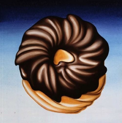 Artwork Title: Chocolate Frosted Cruller on a Cloudless