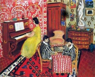 Artwork Title: Pianist and Checker Players