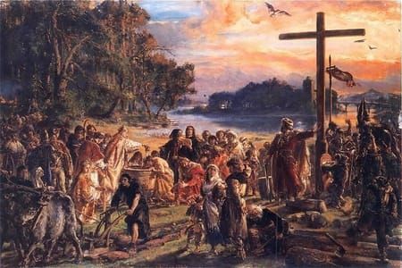 Artwork Title: Christianization Of Poland A.d. 966