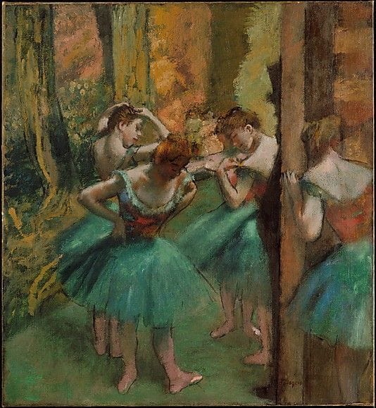 Artwork Title: Dancers, Pink And Green
