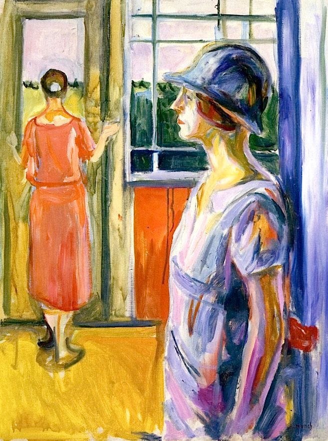 Artwork Title: Two women on  the Veranda