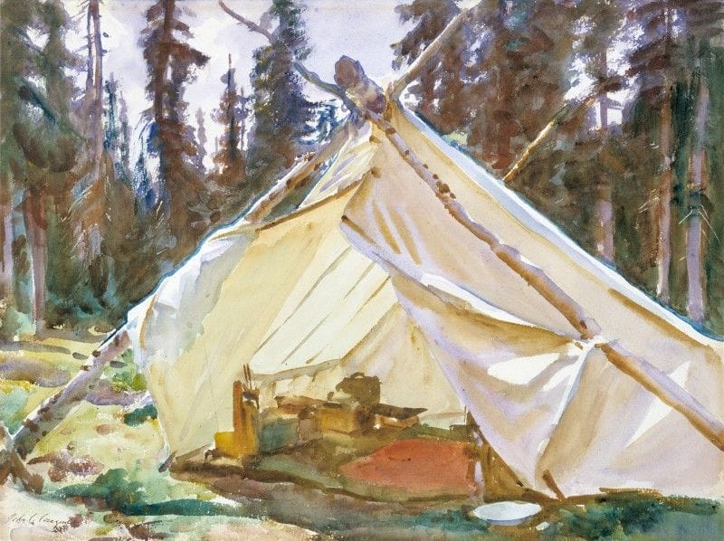 Artwork Title: Tent in the Rockies