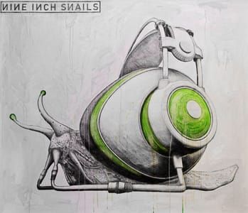 Artwork Title: Nine Inch Snails Graphite