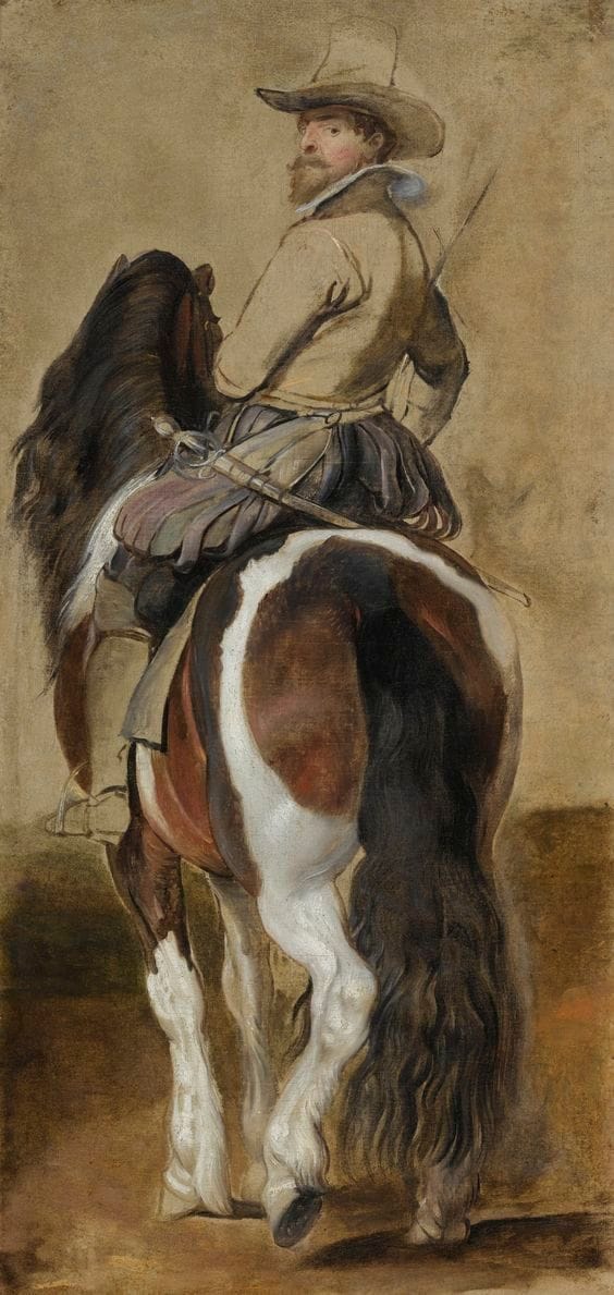 Artwork Title: Study of a Horse with a Rider