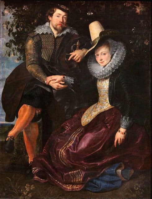 Artwork Title: Self Portrait with first wife Isabella Brant