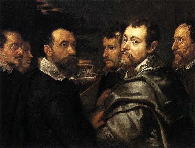 Artwork Title: Self-Portrait in a Circle of Friends from Mantua
