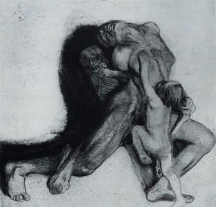 Artwork Title: Death, Woman, and Child (Tod, Frau und Kind)