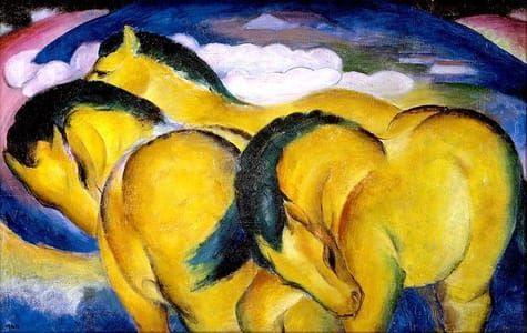 Artwork Title: The Little Yellow Horses 1912
