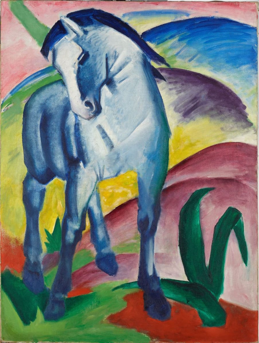 Artwork Title: Blaues Pferd I