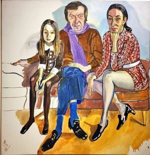 Artwork Title: Family (James Gruen, Jane Wilson and Julia)