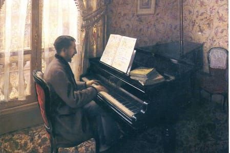Artwork Title: Young Man Playing the Piano (Jeune homme au piano)