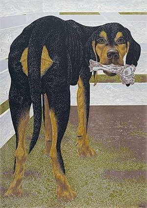 Artwork Title: Dog with Bone