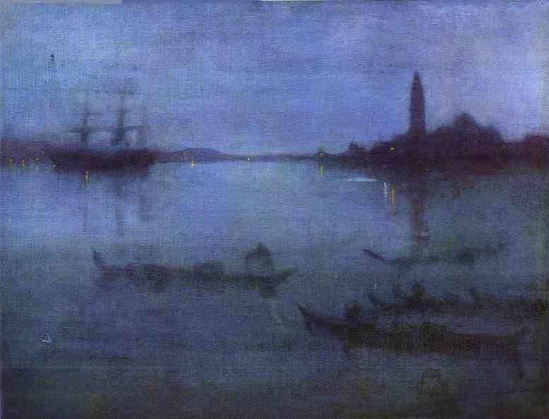 Artwork Title: Nocturne in Blue And Silver; The Lagoon Venice