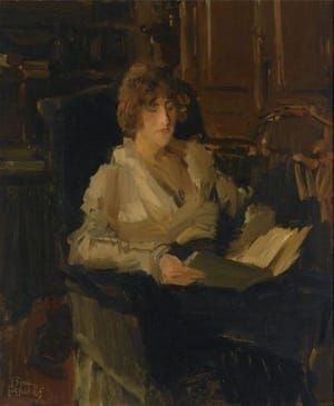 Artwork Title: A Woman in a Chair Reading