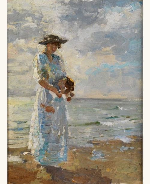 Artwork Title: Young lady at the beach