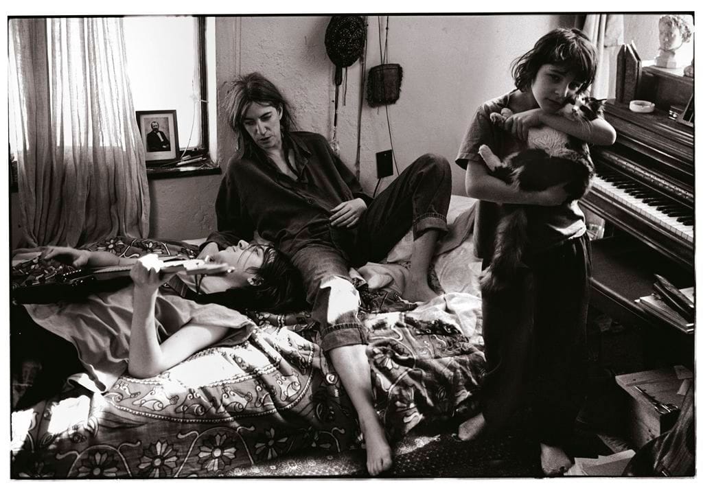 Artwork Title: Patti Smith with her children, Jackson and Jesse, St. Clair Shores, Michigan