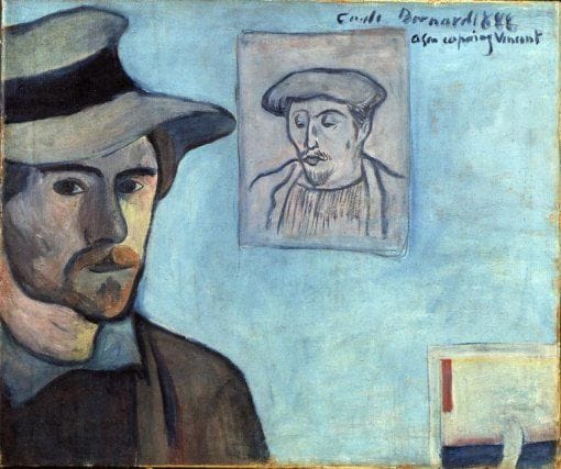 Artwork Title: Self Portrait with Gauguin Portrait