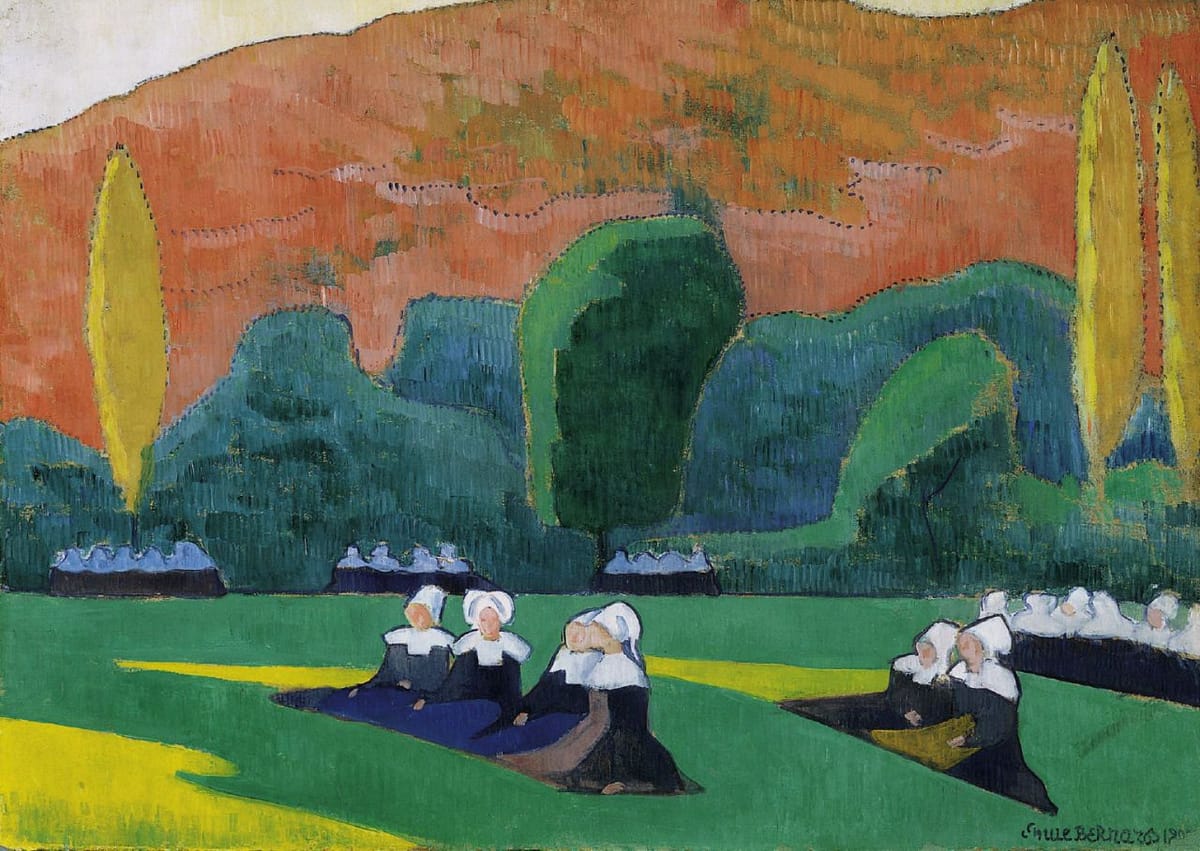 Artwork Title: Les femmes bretonnes à la prière (Breton women in prayer)