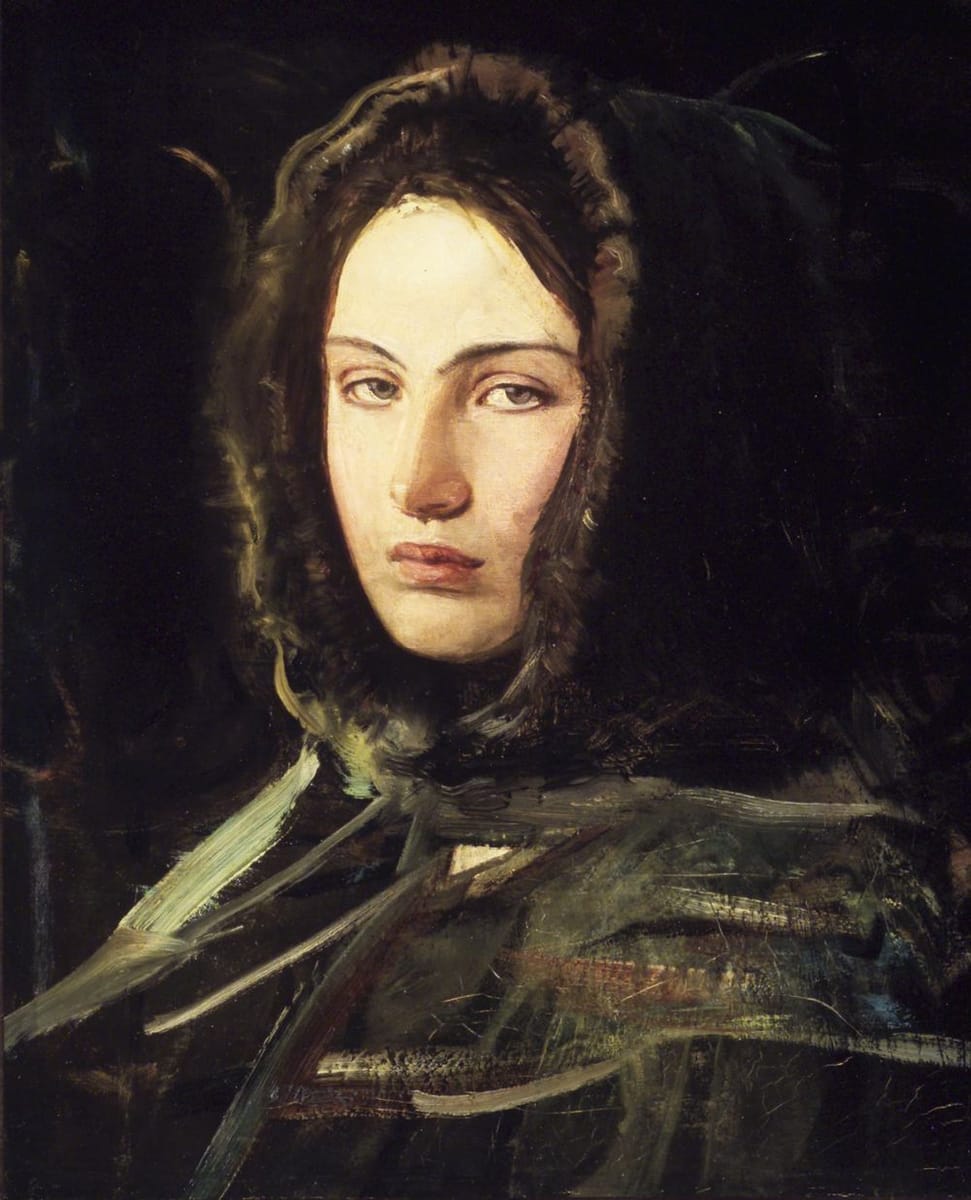 Artwork Title: Girl in Fur Hood (also known as Head of a Woman with Fur-Lined Hood)
