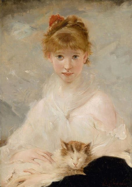 Artwork Title: Girl with Cat