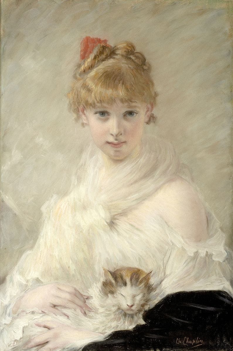 Artwork Title: Girl with Cat