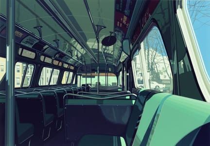 Artwork Title: Bus Interior