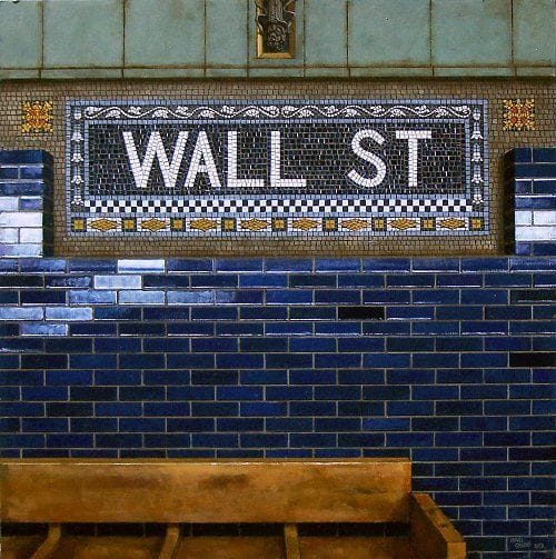 Artwork Title: Wall St. Bench #2