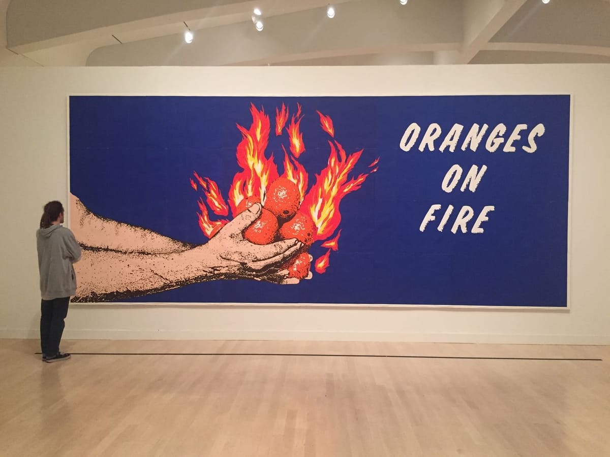 Artwork Title: Oranges on Fire