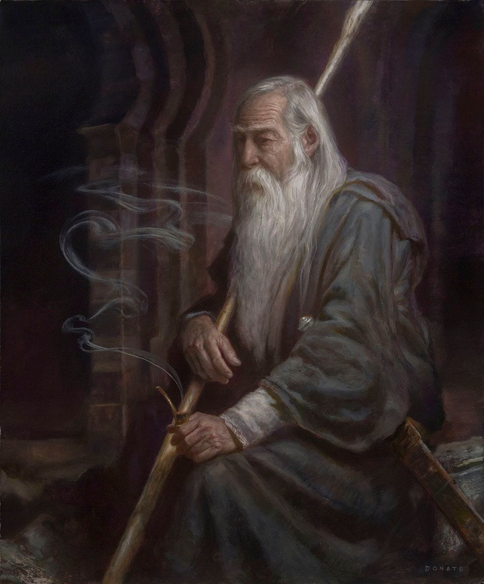 Artwork Title: Gandalf in Moria: The Three Doorways