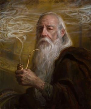 Artwork Title: Gandalf at Rivendell